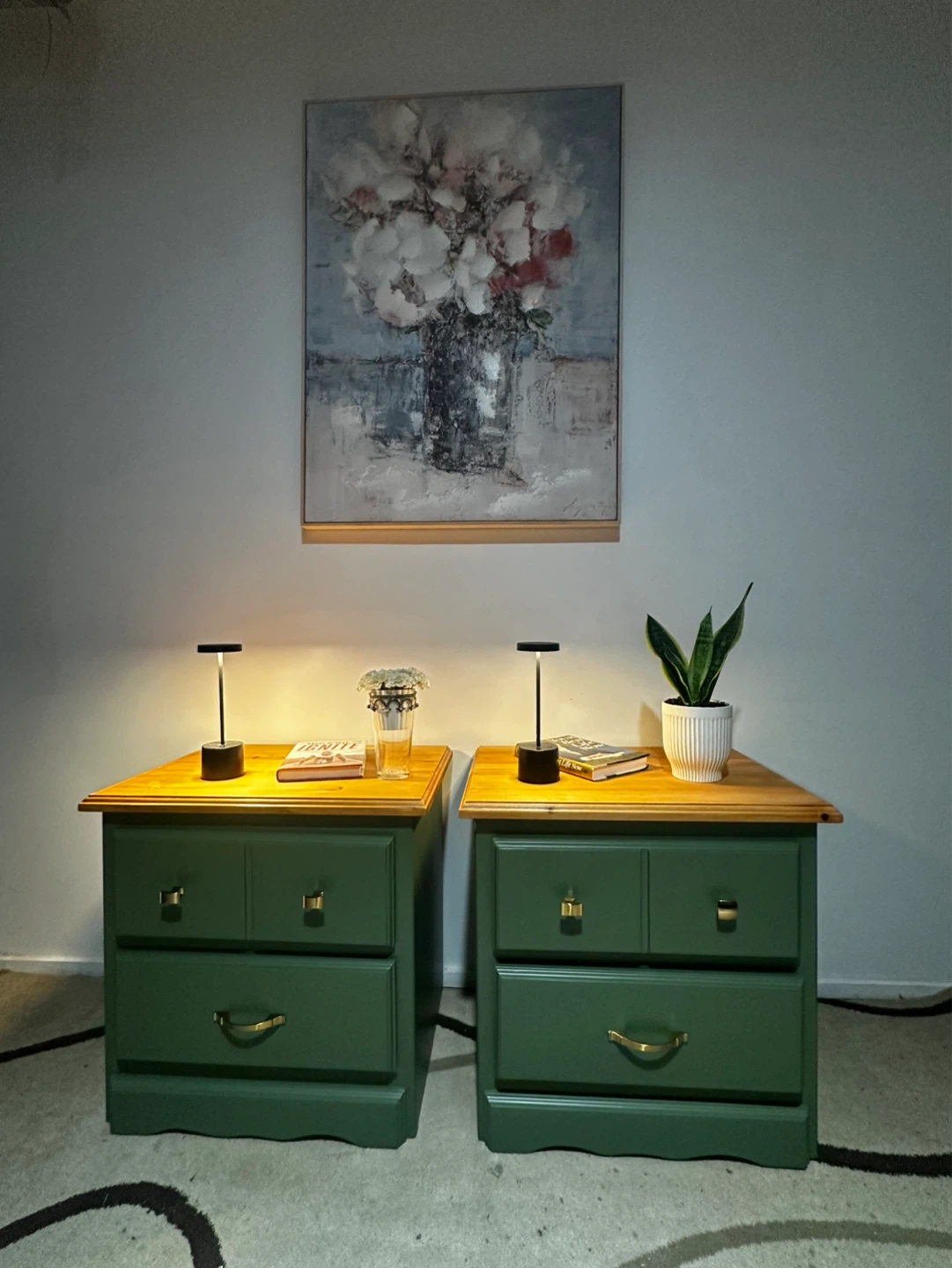 ✨ Stunning Green Bedside Tables – Set of 2 ✨ - photo 5