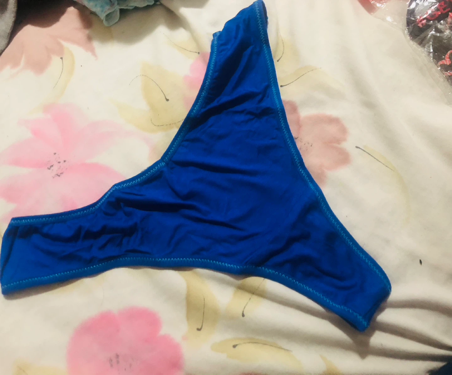⚽ Blue Thong Panty Size S - photo 4