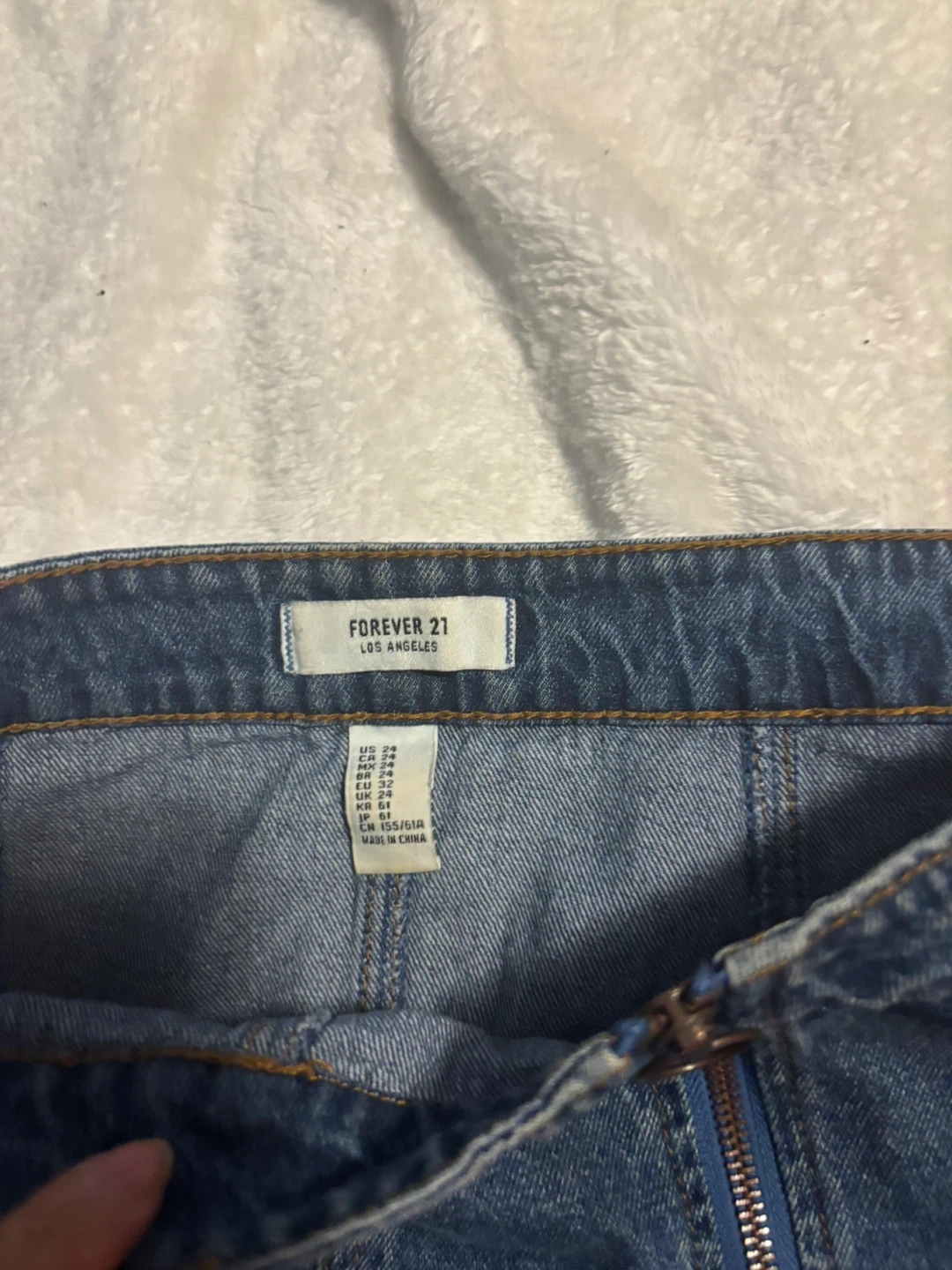 Forever 21 Denim A-Line Mini Skirt - photo 2