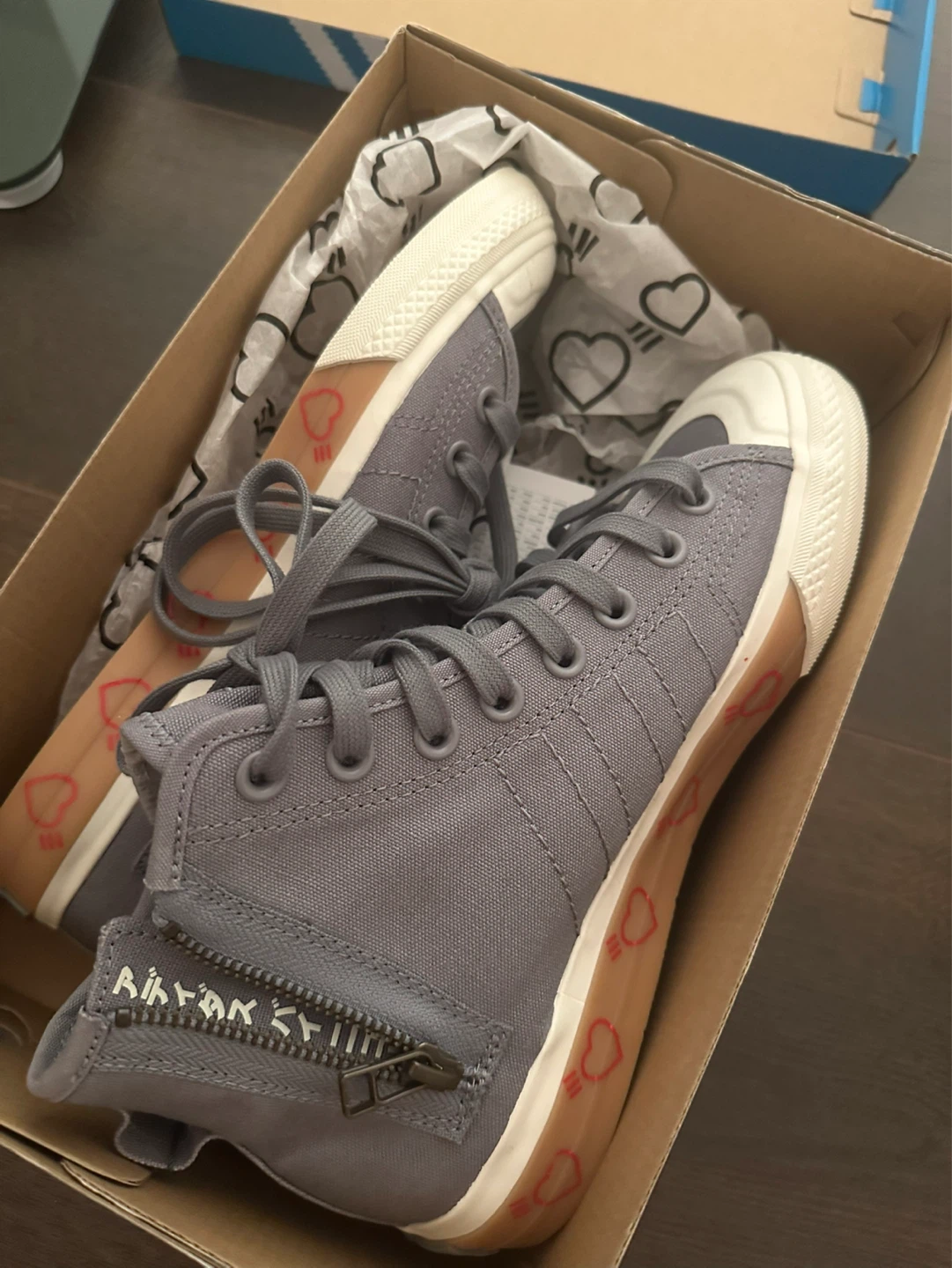Adidas Nizza Hi HM Grey Sneakers