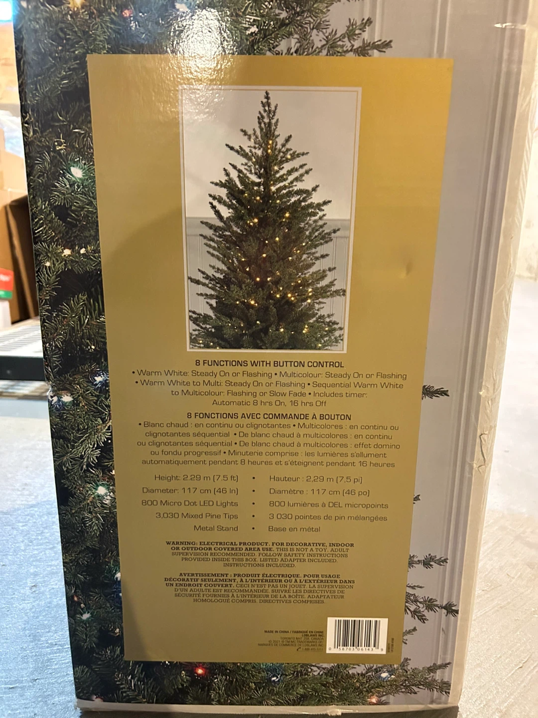 Christmas Tree - Life at Home 7.5 ft with LED light - photo 4