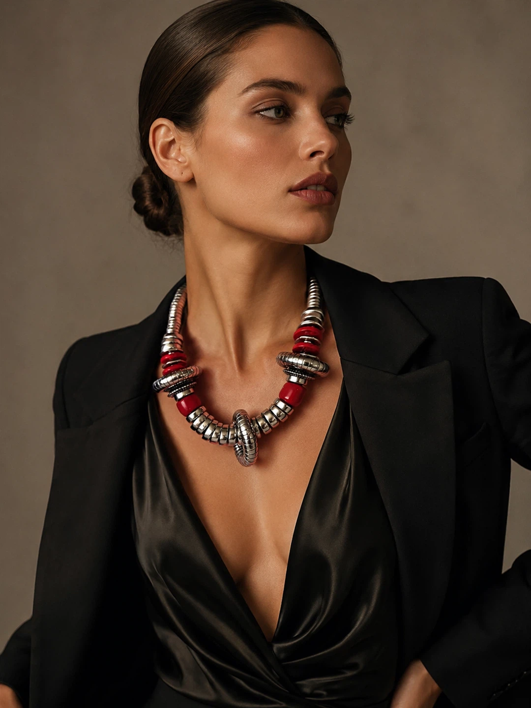 Statement Sculptural Necklace Bold Contemporary Art Jewelry