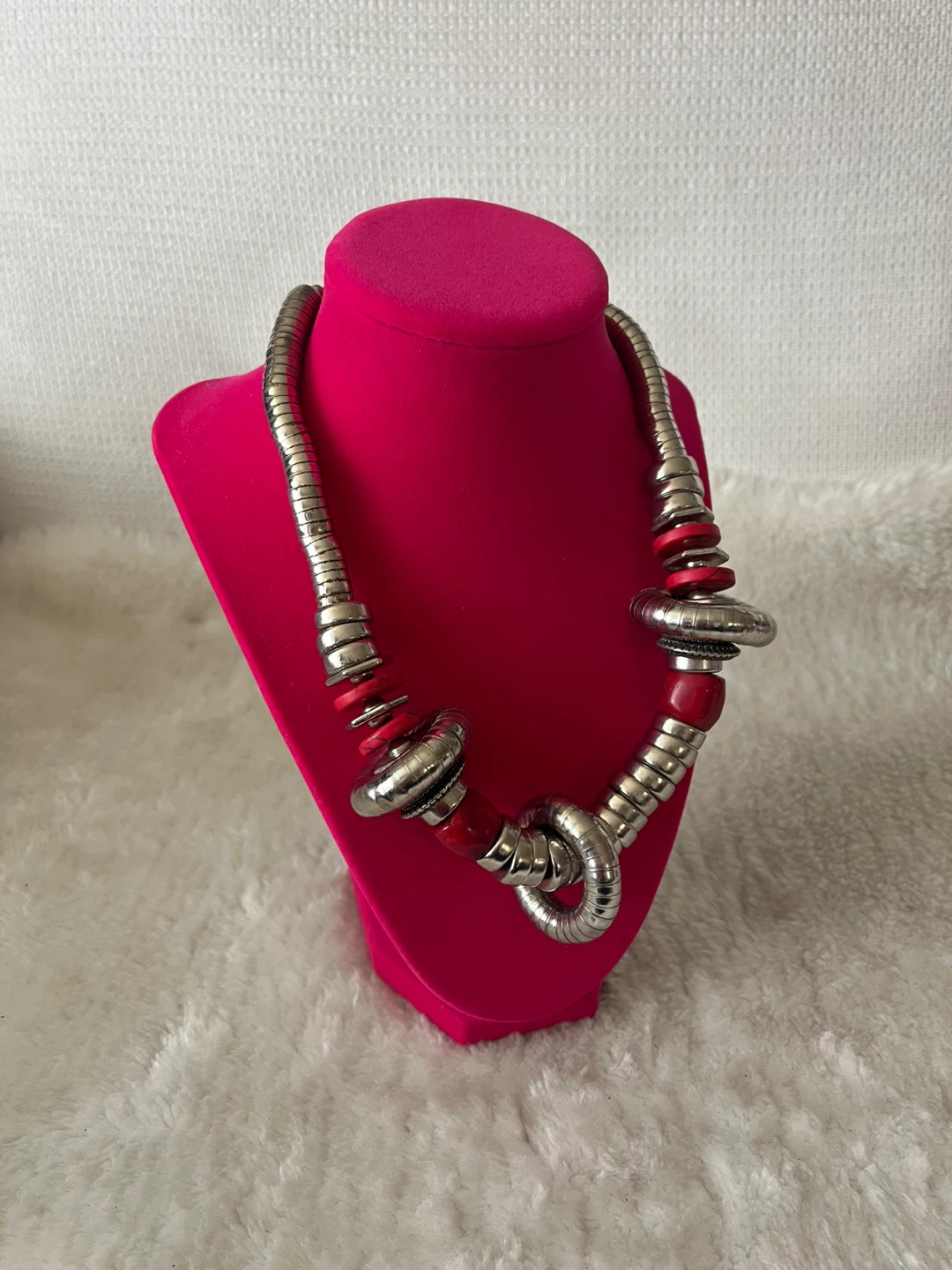 Statement Sculptural Necklace Bold Contemporary Art Jewelry - photo 4