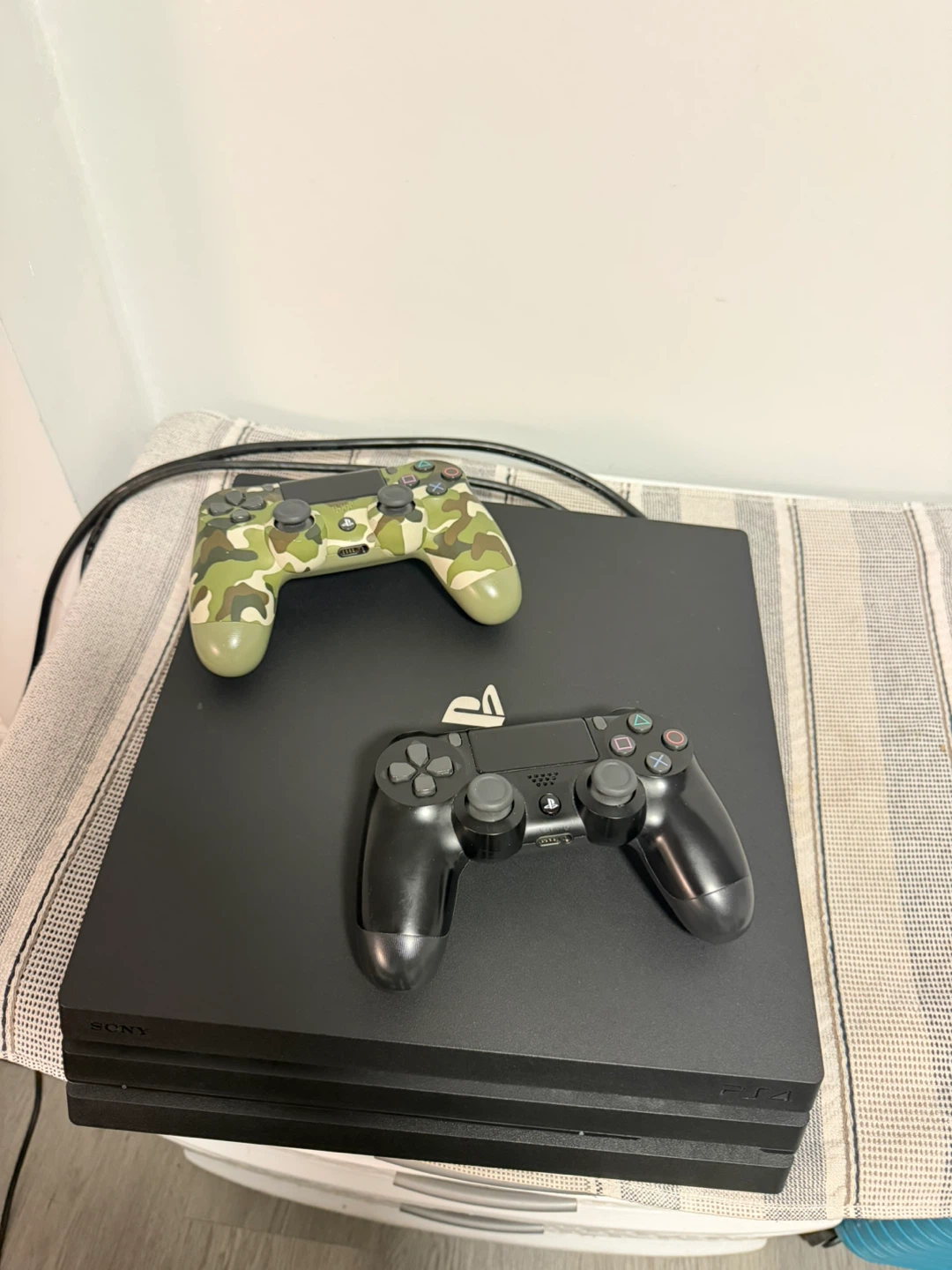 Sony PlayStation 4 Pro Console with 2 Controllers - photo 2