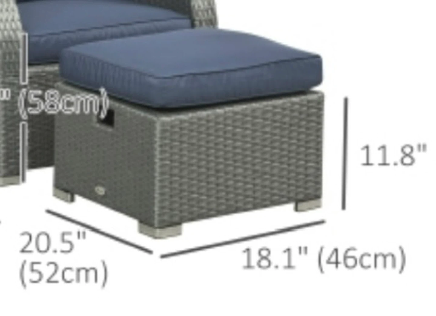 New 3 Pieces From Outsunny Patio Furniture - photo 3