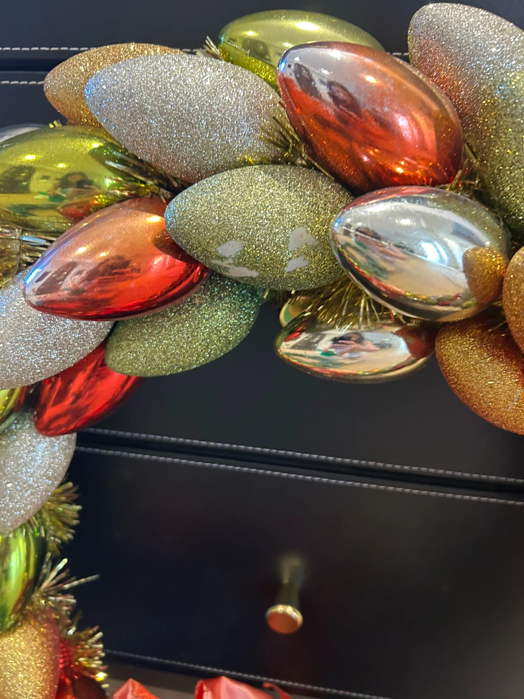 Glittery Christmas Ornament Wreaths/Spring Wreath - photo 3
