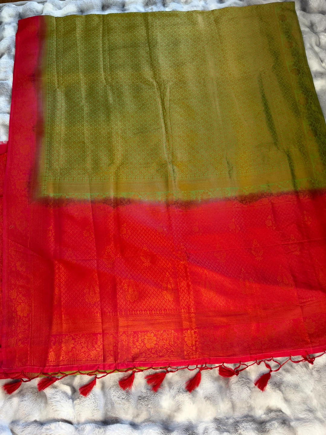 Soft katan sarees - photo 5