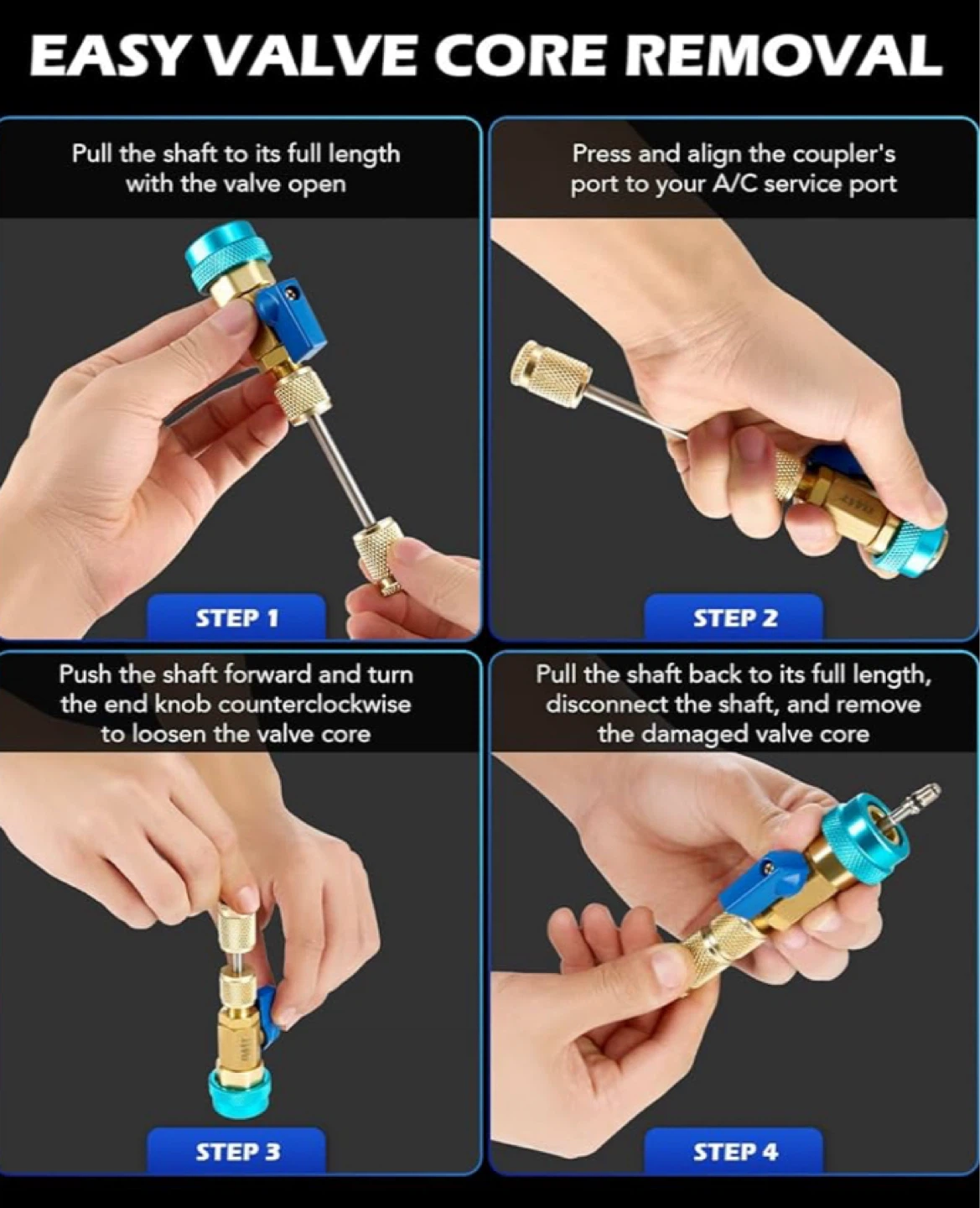 Orion Motor Tech AC Valve Core Removal Tool Kit - photo 4