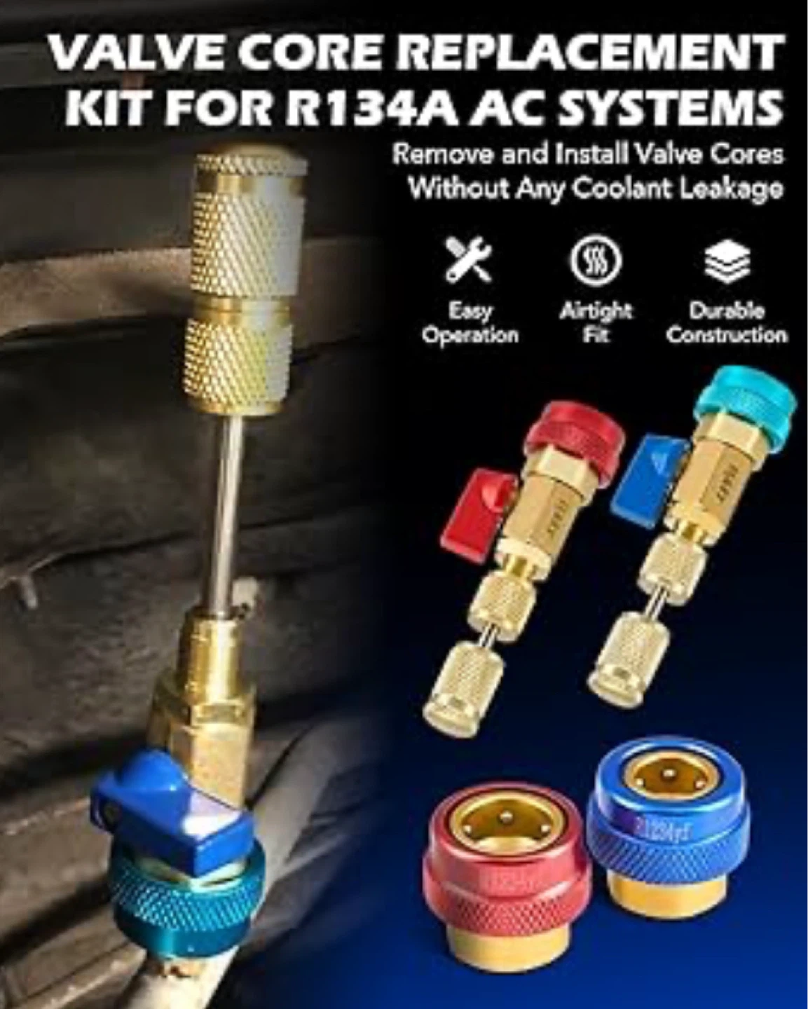 Orion Motor Tech AC Valve Core Removal Tool Kit - photo 2
