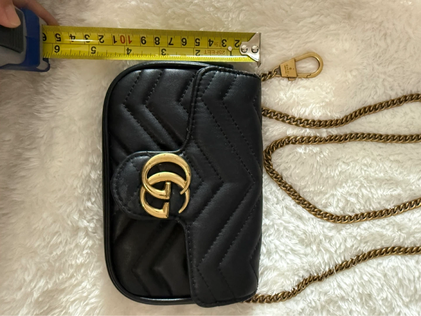 Gucci GG Marmont Super Mini Chain Bag – Black - photo 3