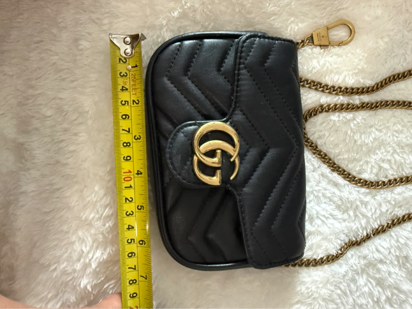 Gucci GG Marmont Super Mini Chain Bag – Black - photo 4