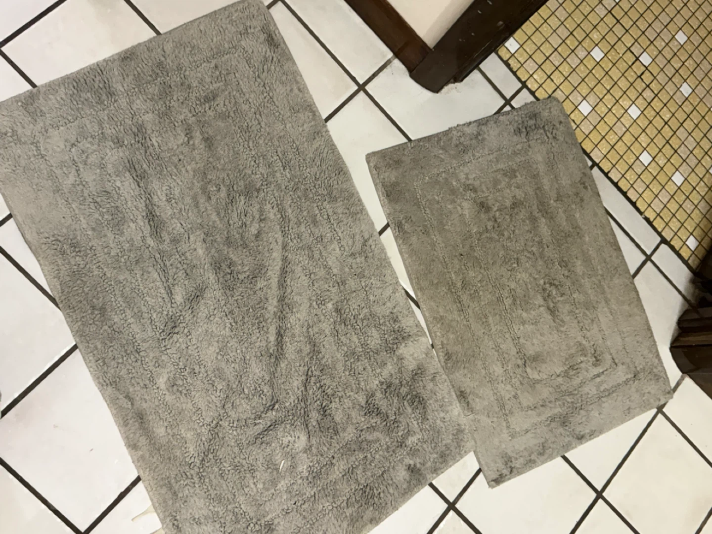 Gray Bath Rugs - Set of 2