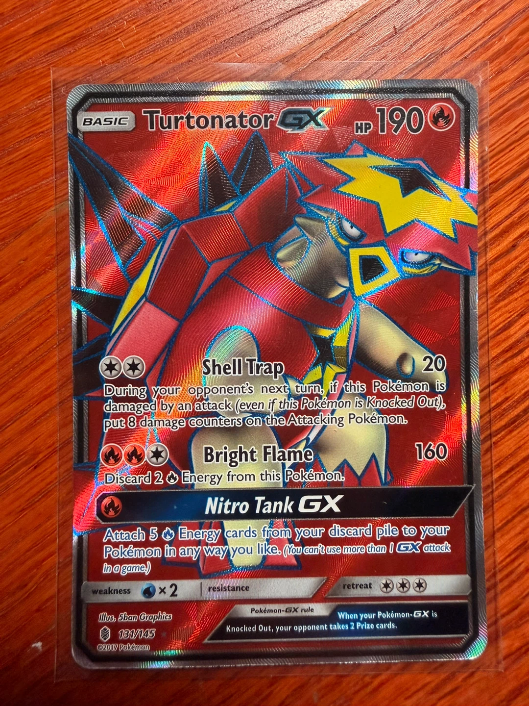 Pokemon Turtonator GX Card