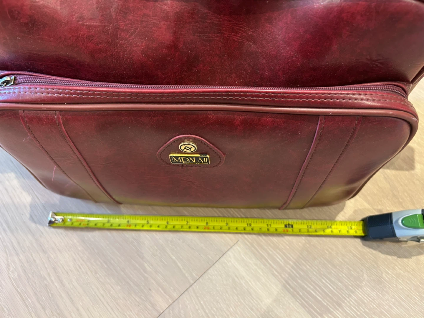 Monai Burgundy Faux Leather  Bag - photo 3