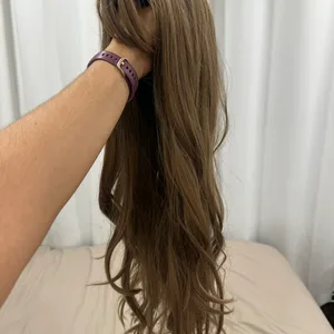 Light Brown Wavy Wig with Accessories