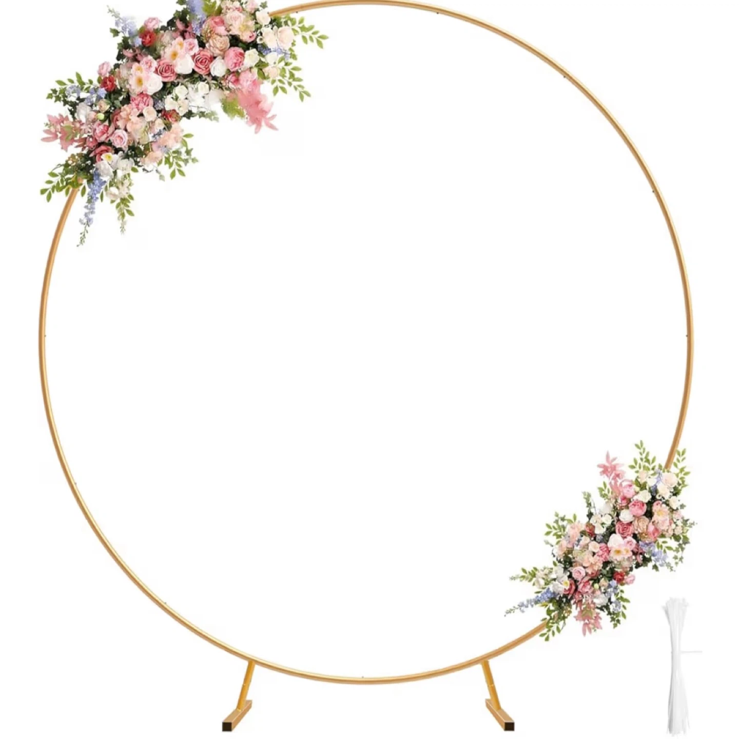 Gold Round Arch Backdrop Stand 6.5ft