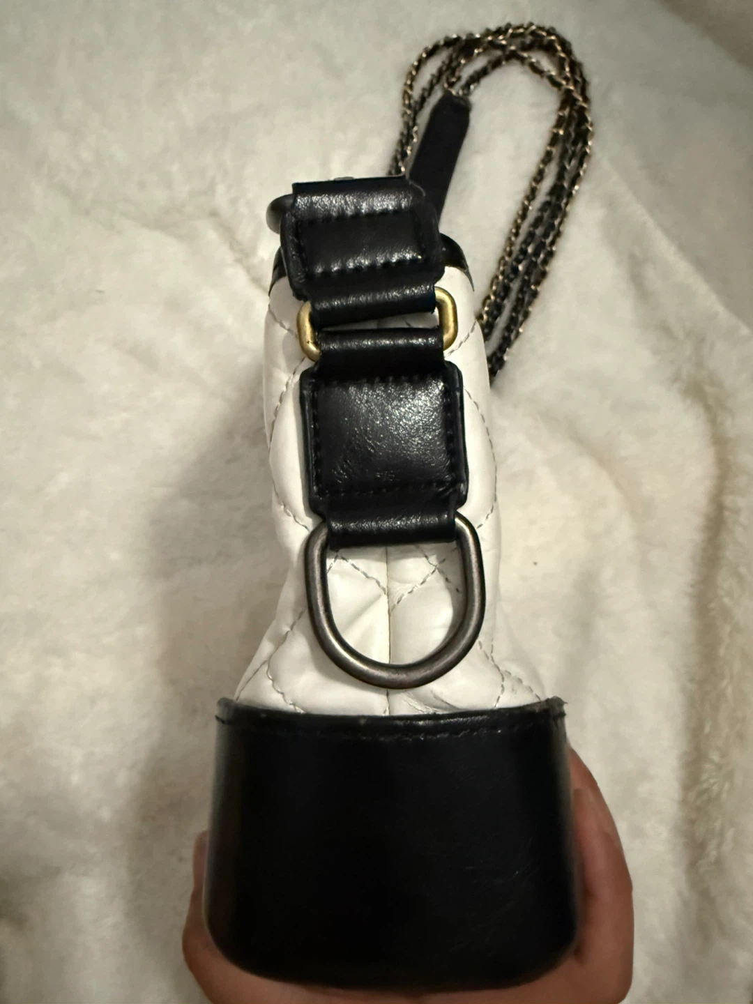 Chanel Gabrielle Small Hobo Bag – Black & White - photo 4