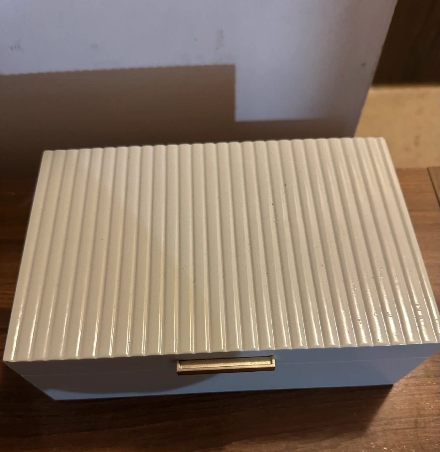 White Jewelry Box with Mirror