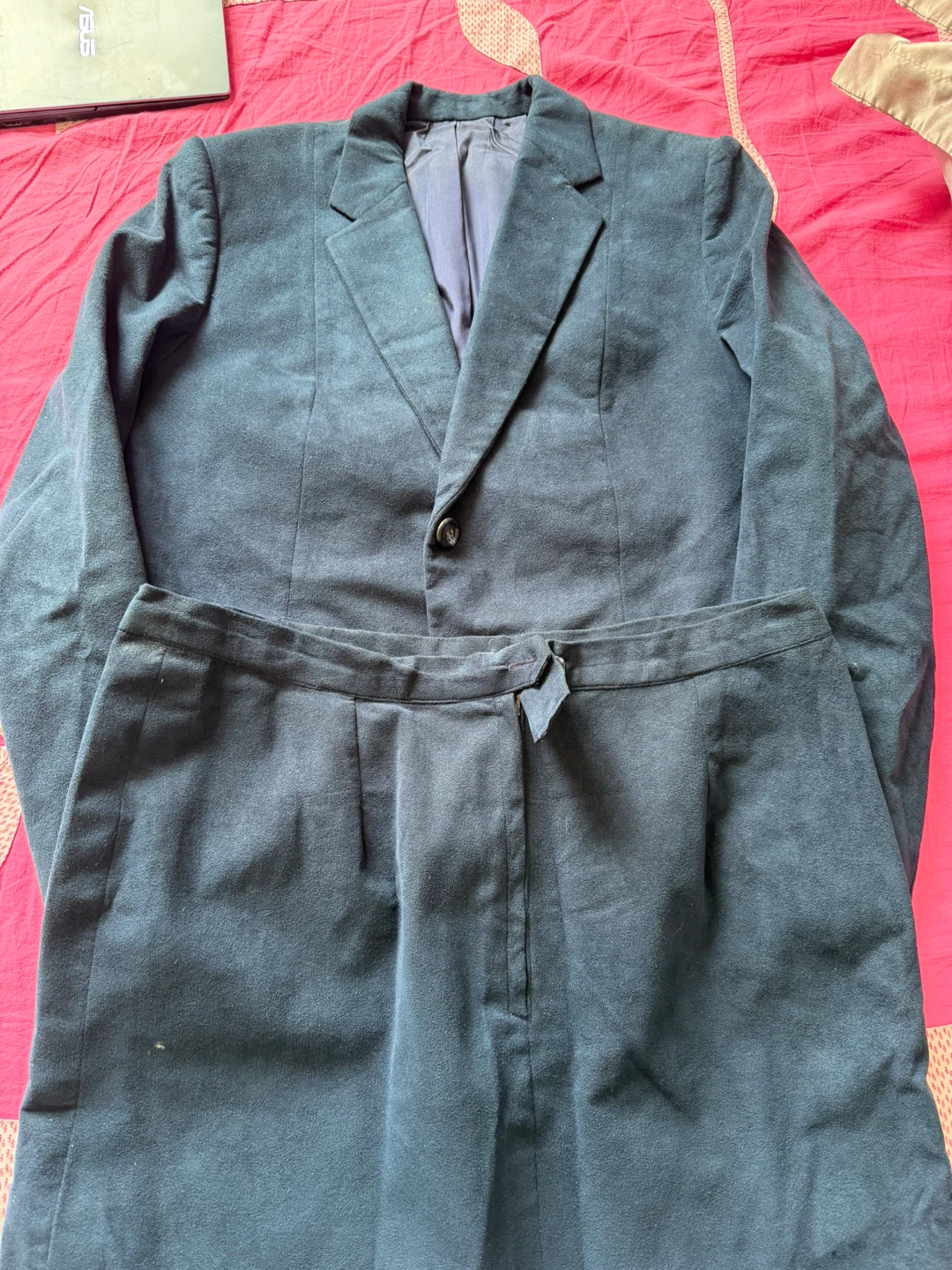 Navy Blue Blazer and Skirt Suit - photo 2