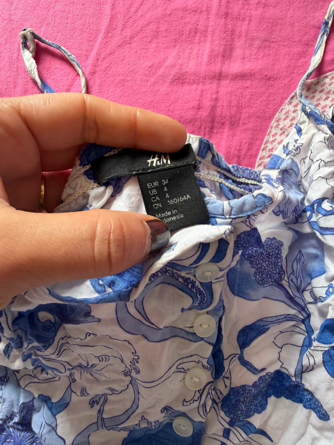 H&M Blue Floral Romper - photo 3