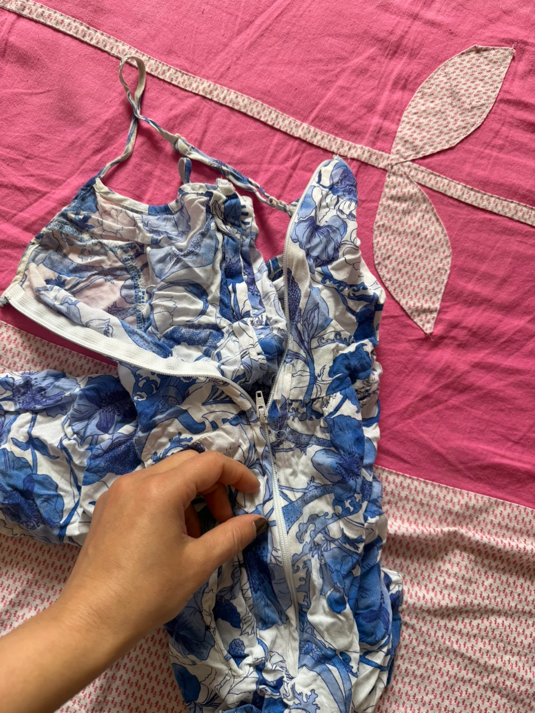 H&M Blue Floral Romper - photo 4