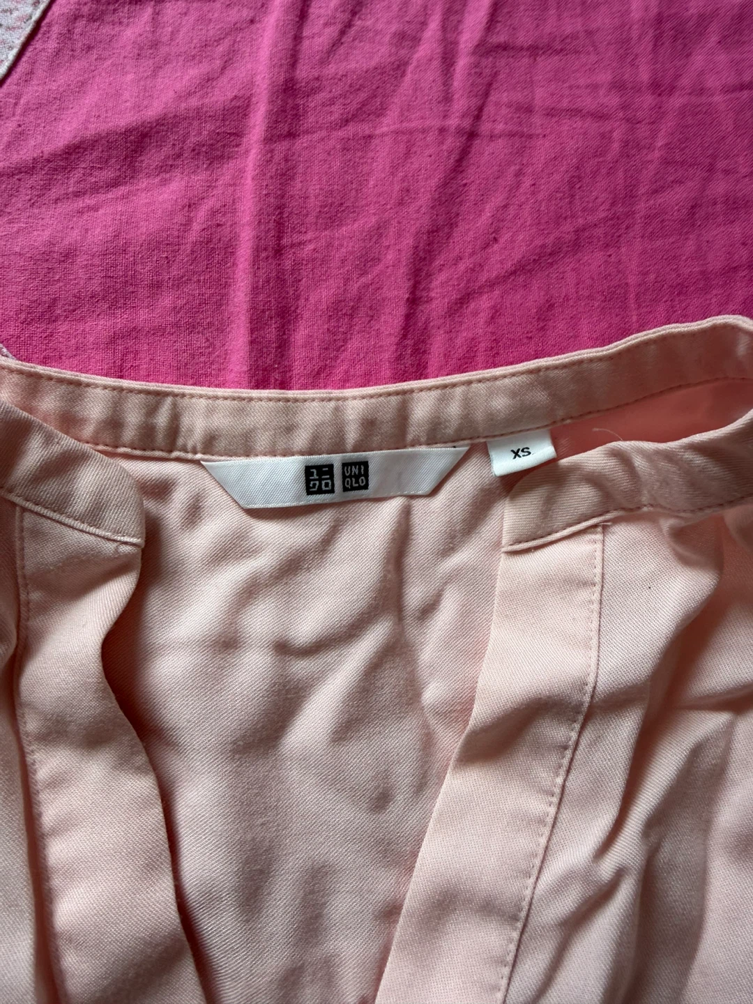 UNIQLO Pink Long Sleeve Blouse - XS - photo 3