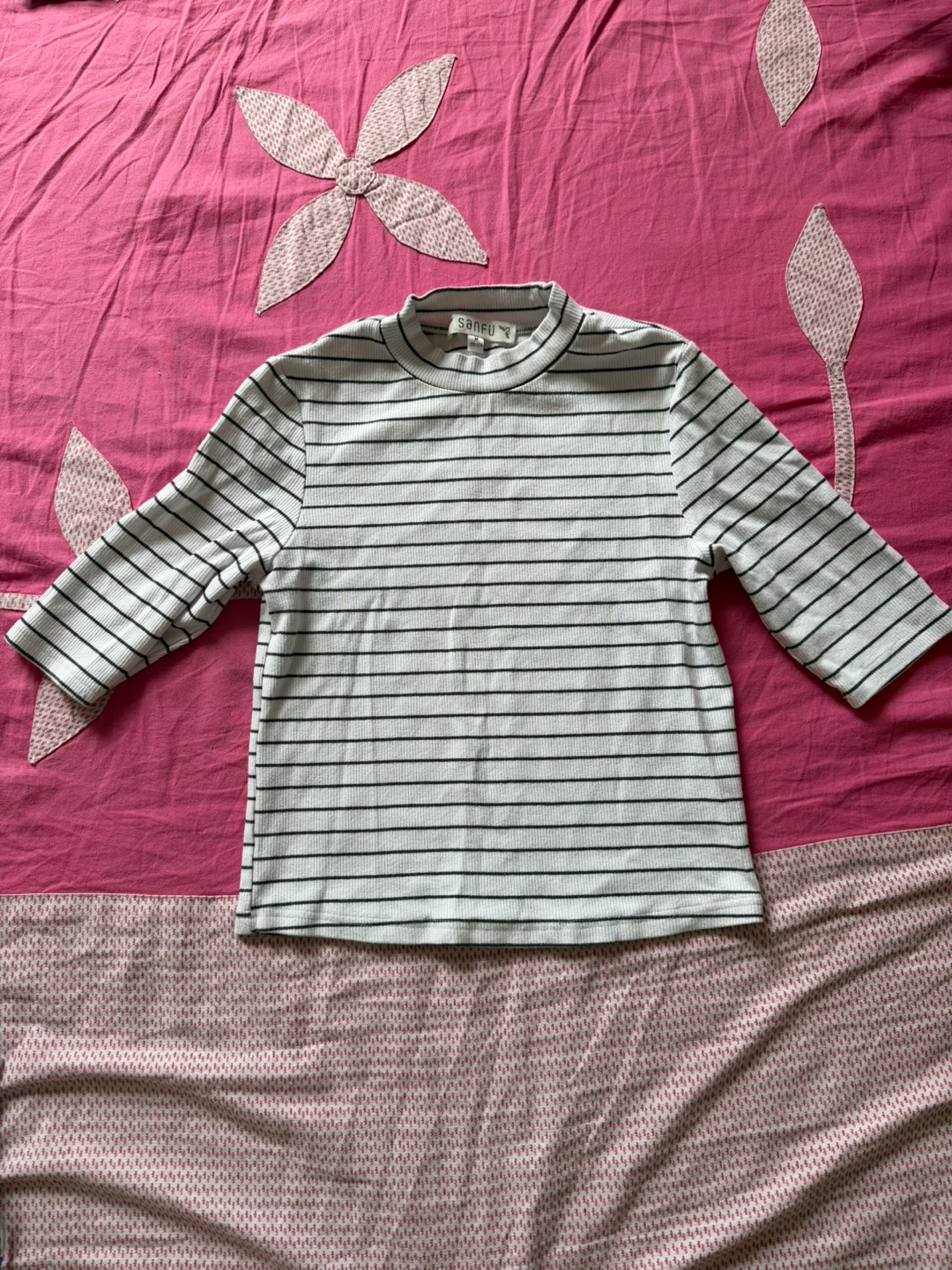 Sanfu Striped Long Sleeve Top - photo 3