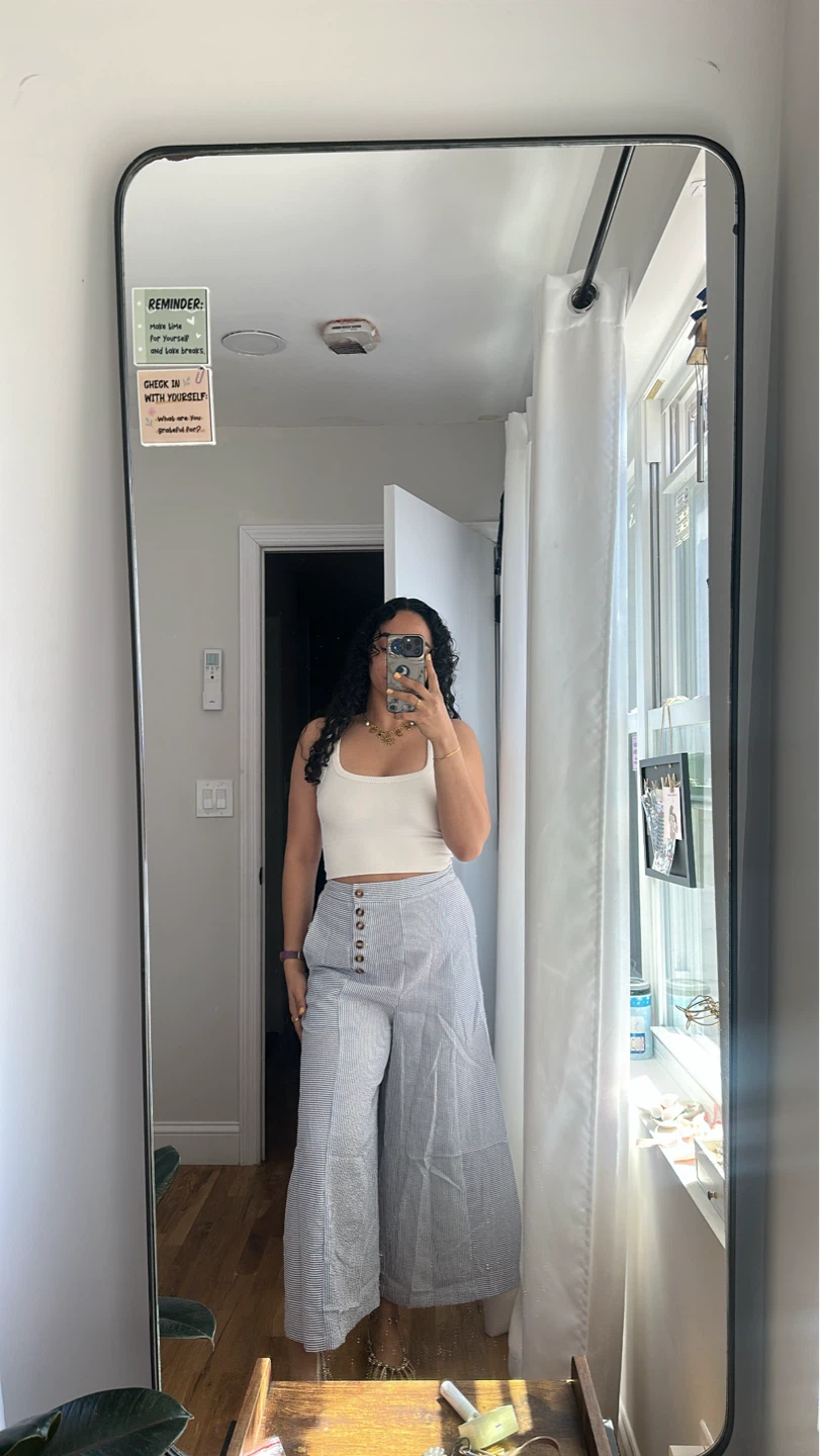 Striped Wide Leg Pants