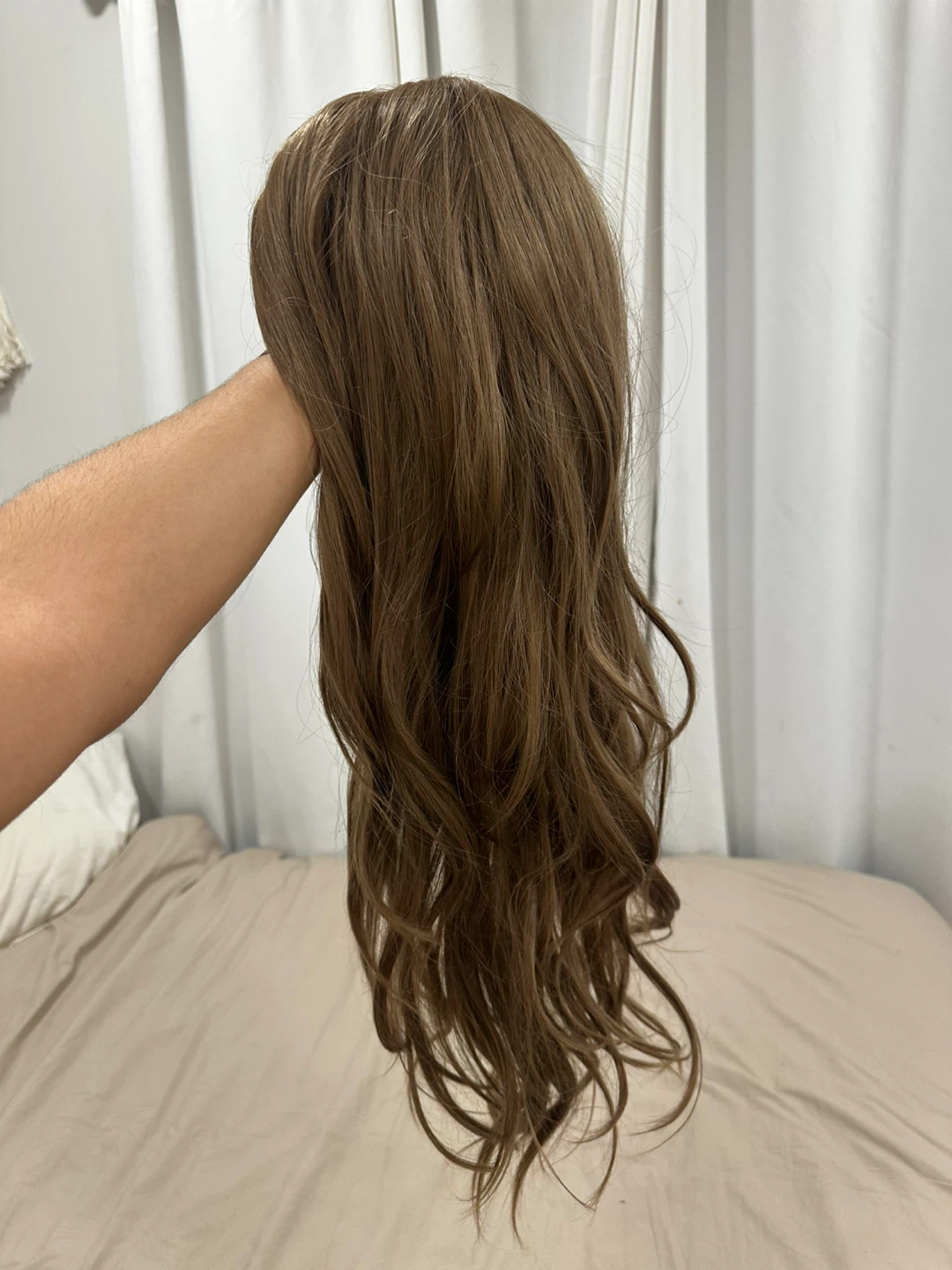 Long Wavy Brown Wig with Wig Cap - photo 2