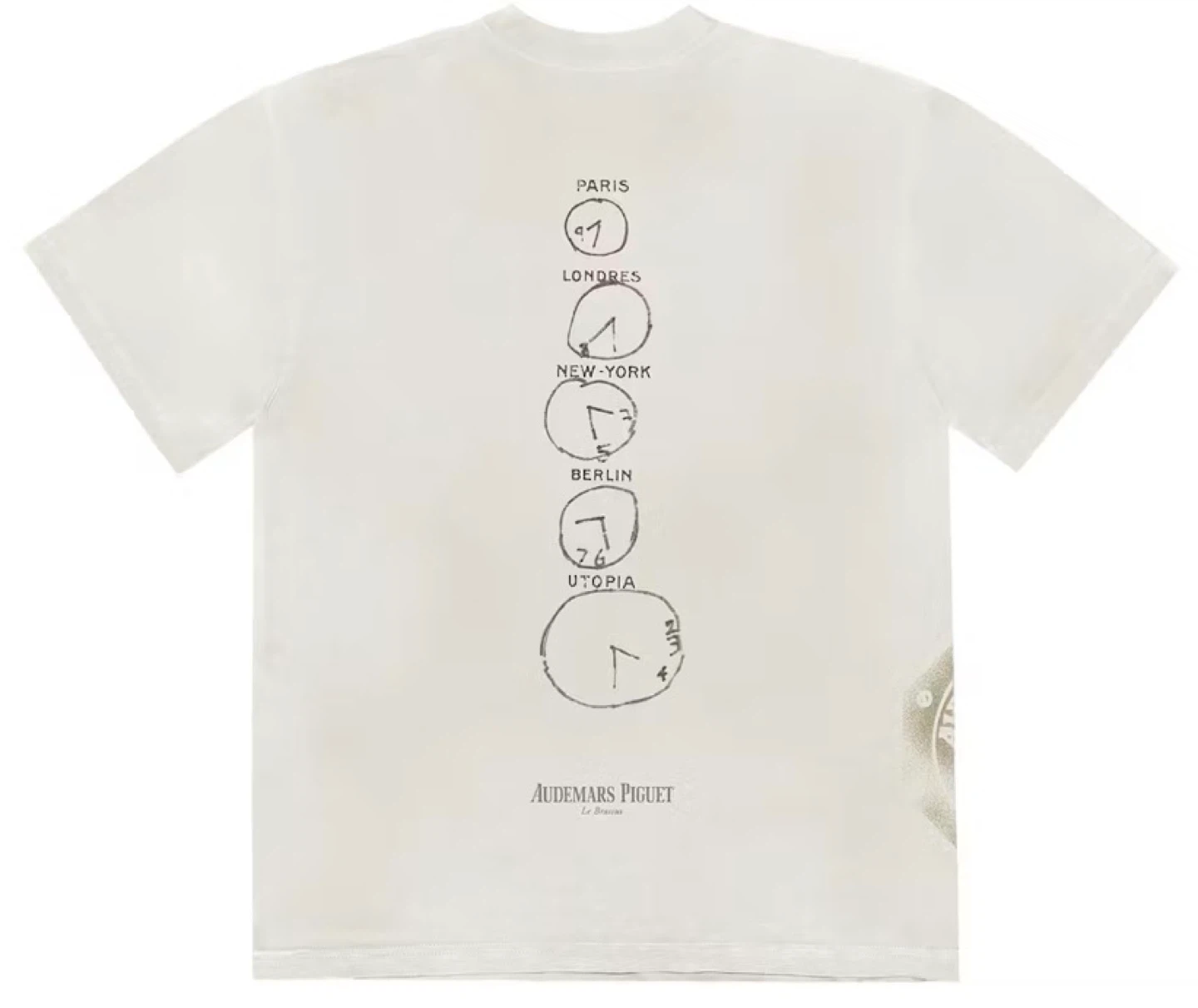 Travis Scott CJ x Audemars Piguet ‘Time Zones’ tee - photo 2