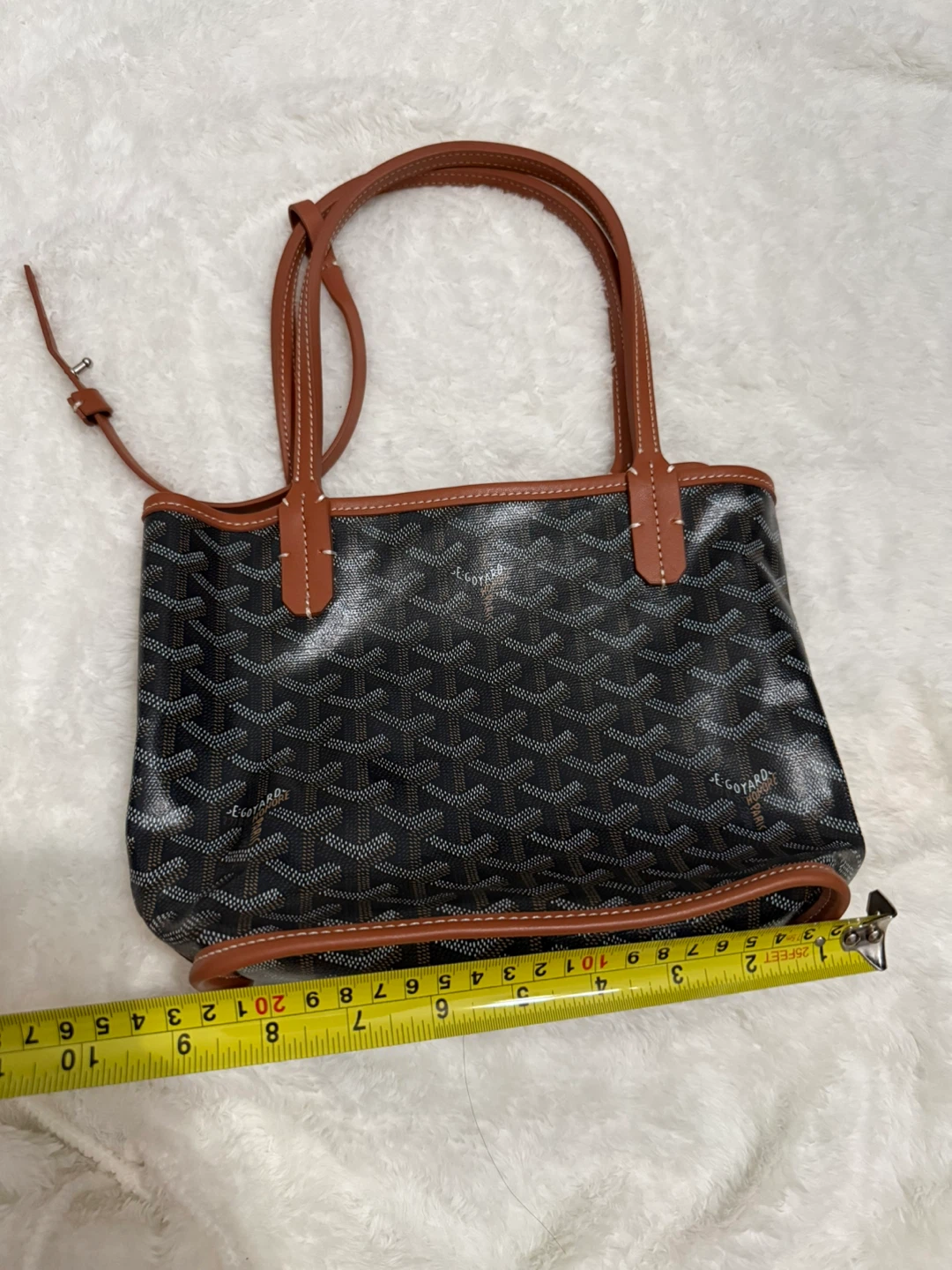 Goyard Black & Brown Monogram Small Tote Bag - photo 3