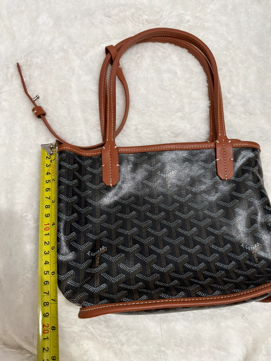 Goyard Black & Brown Monogram Small Tote Bag - photo 2