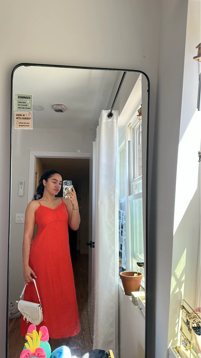 Orange old navy dress