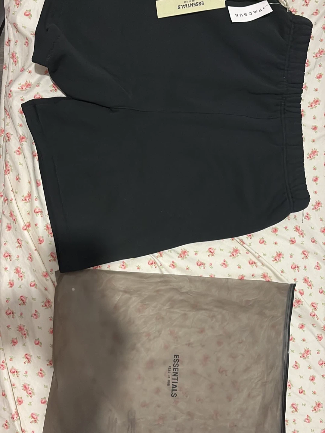 Black Fear of God Essentials Sweat Shorts - photo 2