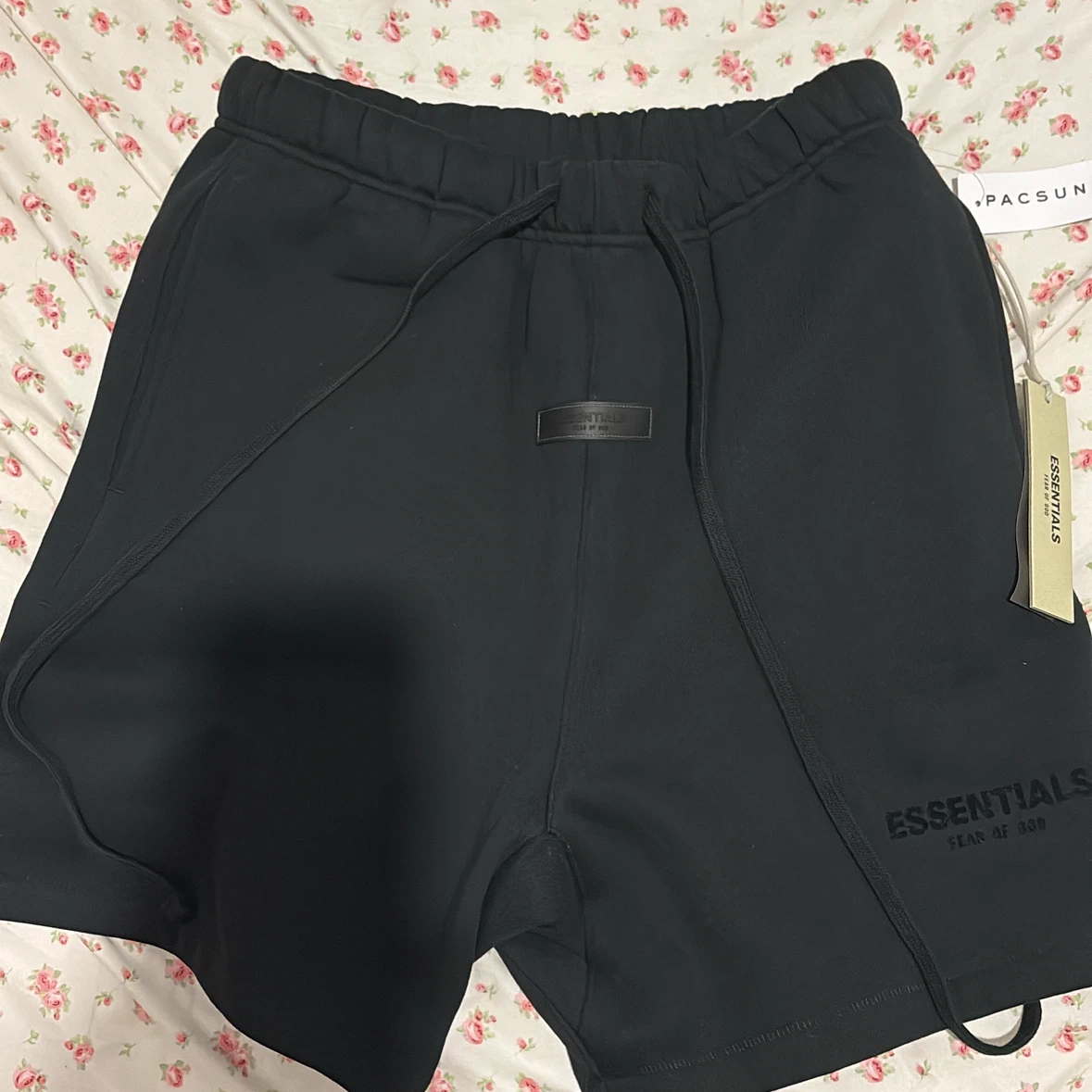 Black Fear of God Essentials Sweat Shorts - photo 4