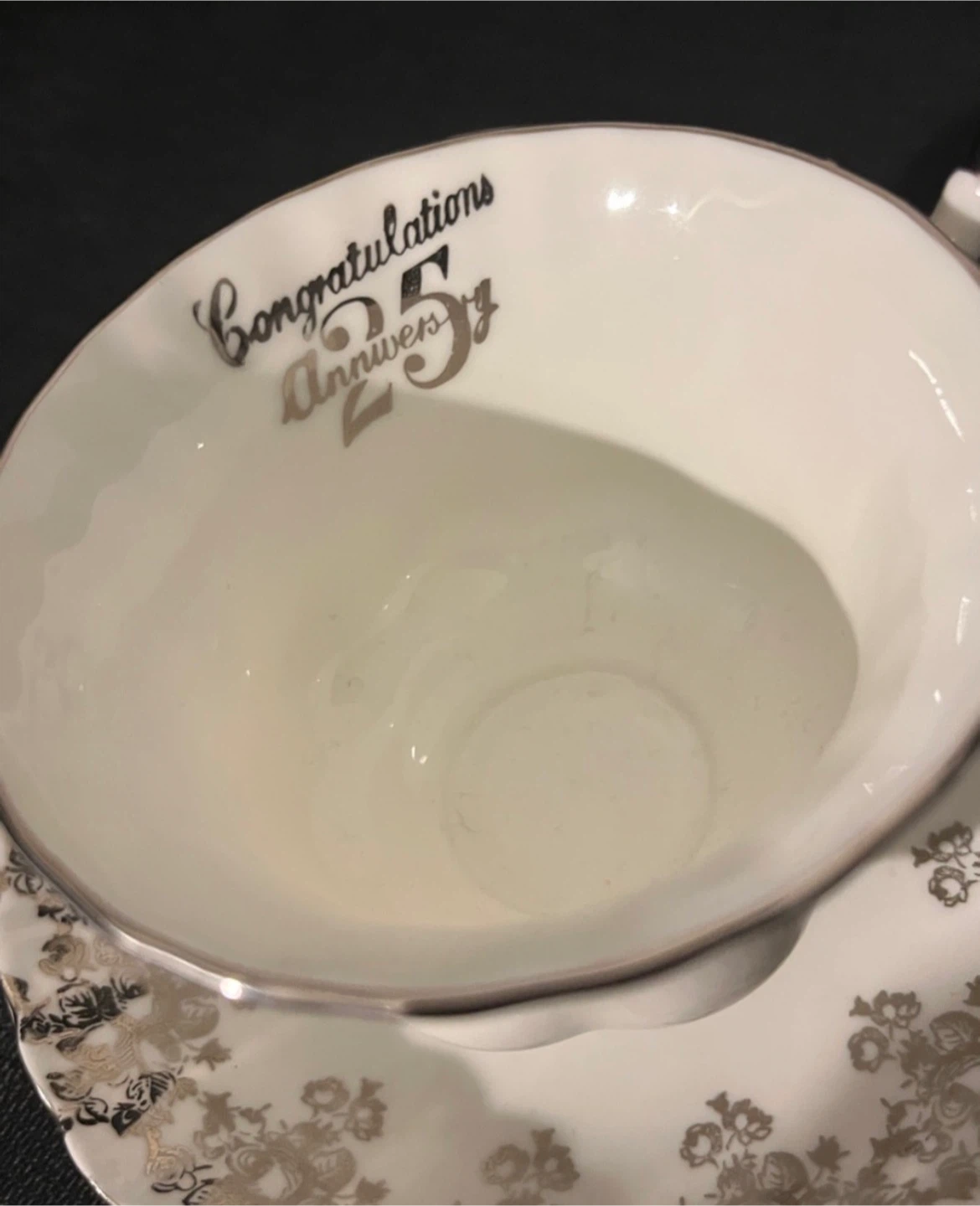 Royal Albert Cup and Saucer -  25th Anniversary - photo 4