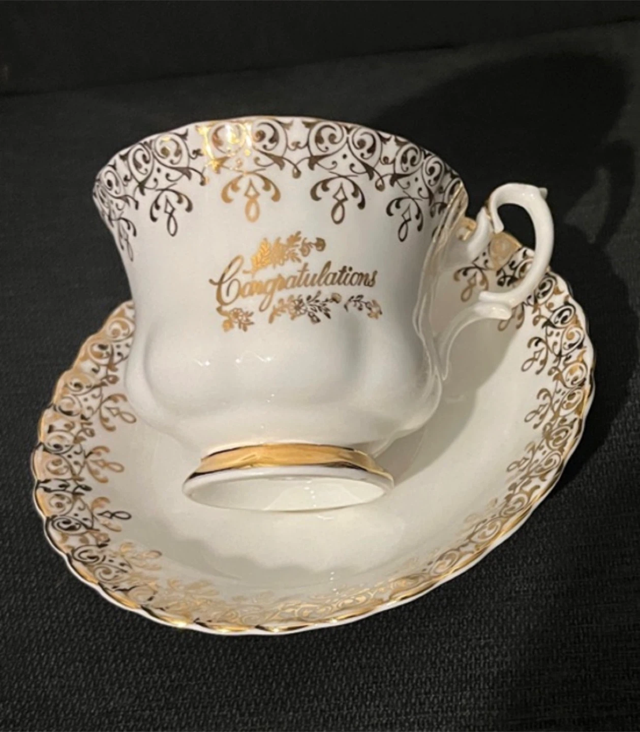 Royal Albert  Congratulations Teacup and Saucer Set - photo 2