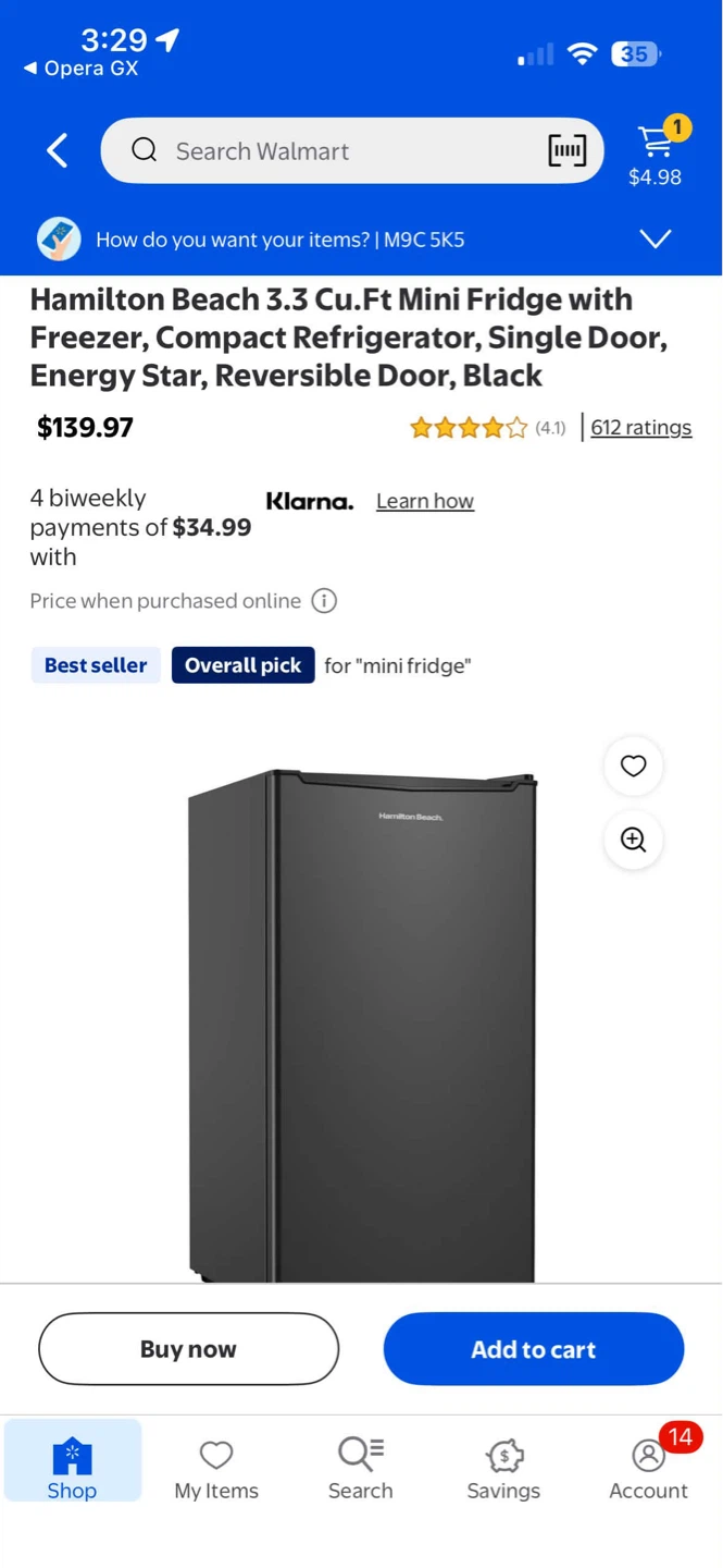 Hamilton Beach 3.3 Cu.Ft Mini Fridge - photo 3