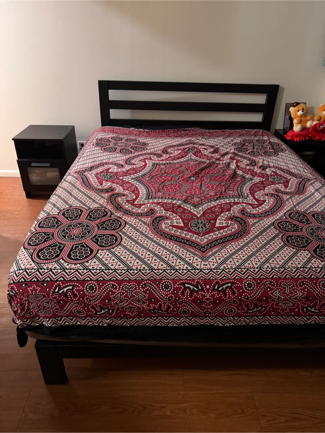 Queen Size Bed Frame with Headboard