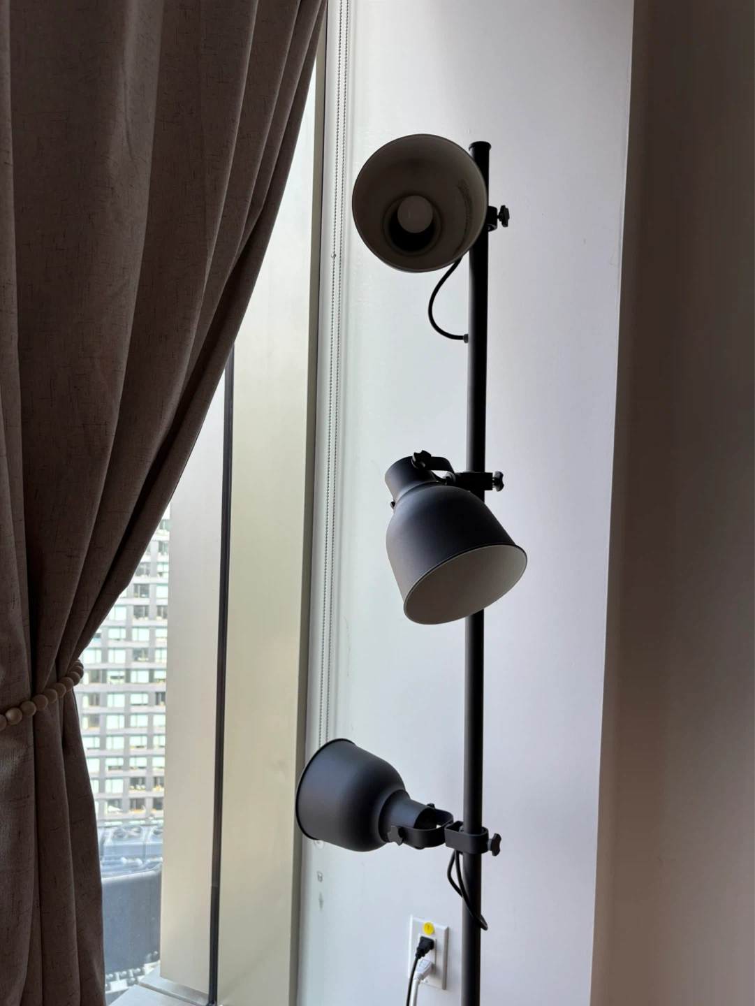 IKEA black 3-Head Floor Lamp