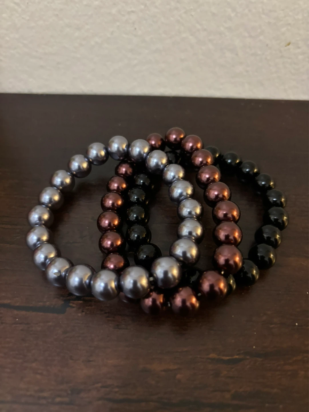 BRAND NEW-Set of 3 Beaded Bracelets