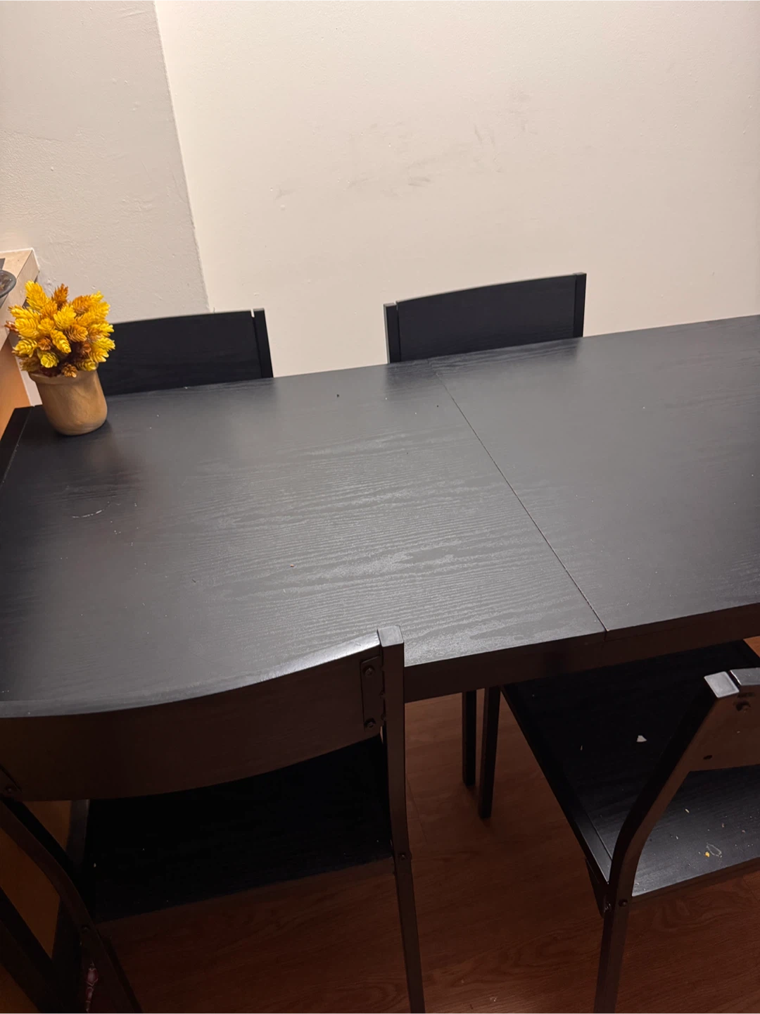 Black Dining Table with 6 Chairs - photo 2