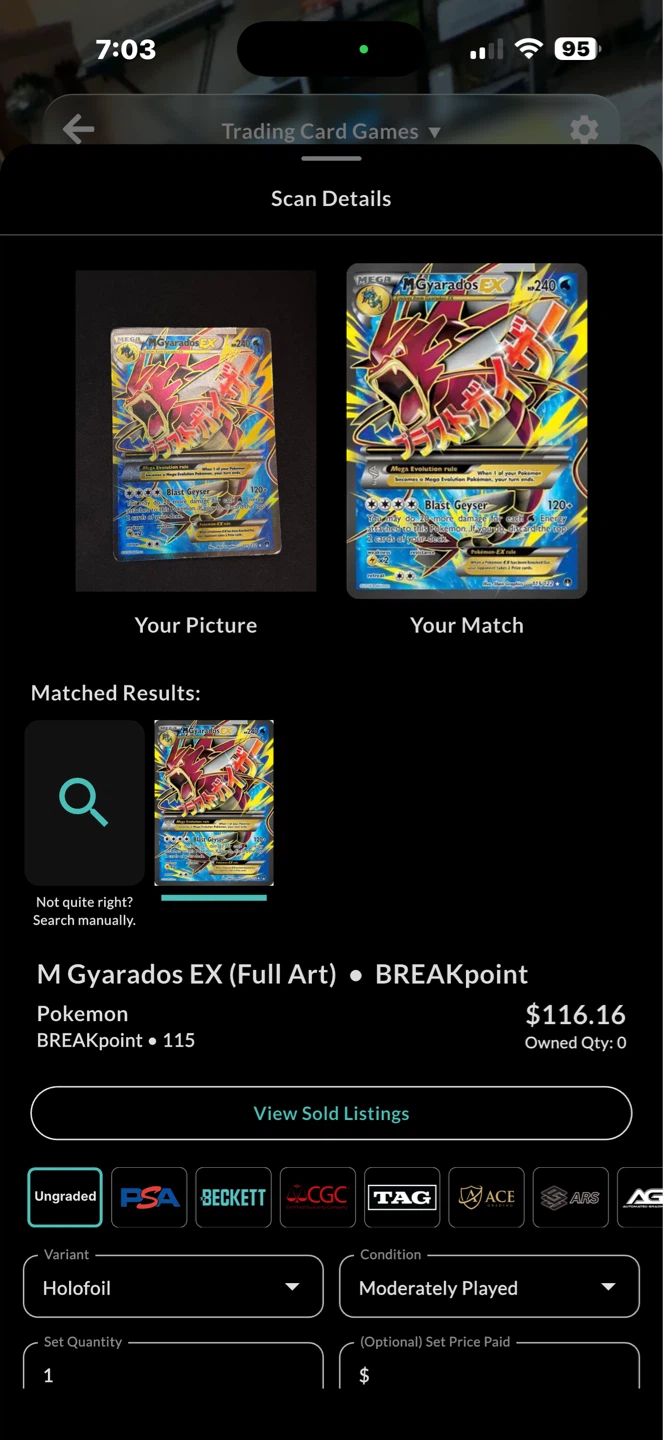 MEGA Gyarados EX Pokemon Card - photo 3