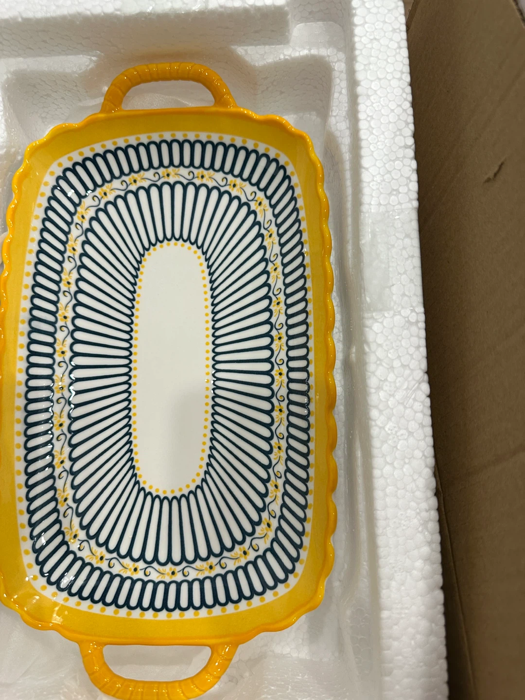 Decorative Serving Tray with Handles - photo 2