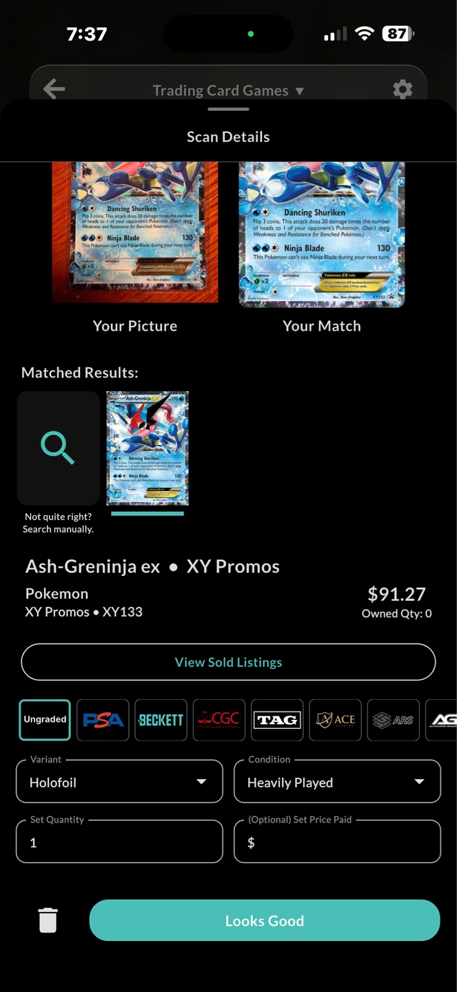 Pokemon TCG Ash-Greninja EX XY133 Trading Card - photo 3