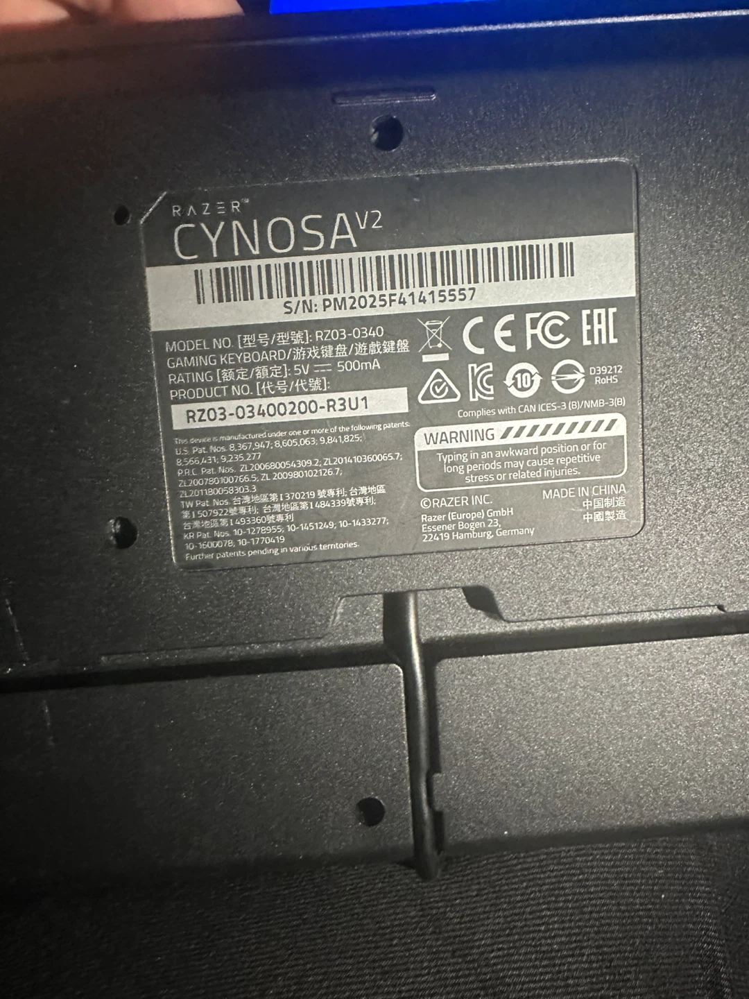 Razer Cynosa V2 Gaming Keyboard - photo 2
