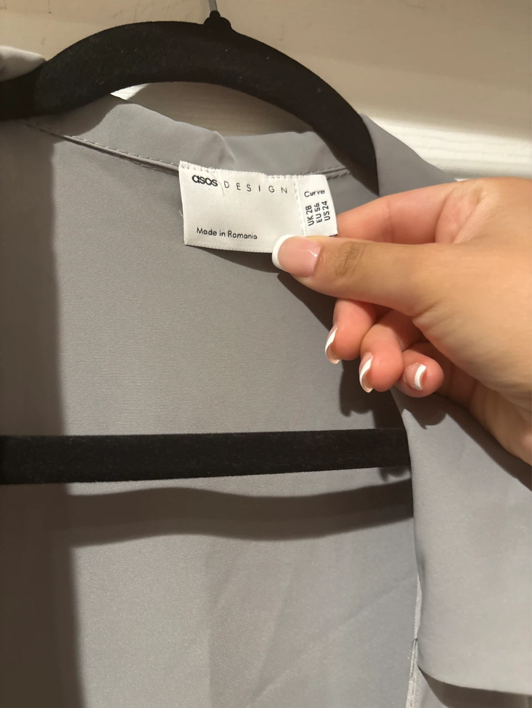 Brand New ASOS DESIGN Grey Wrap Midi Dress - photo 4