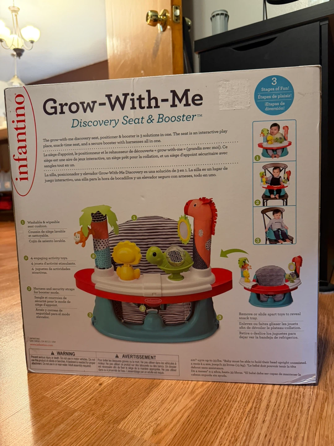 Infantino 3-in-1 Grow-With-Me Discovery Seat and Booster - photo 2