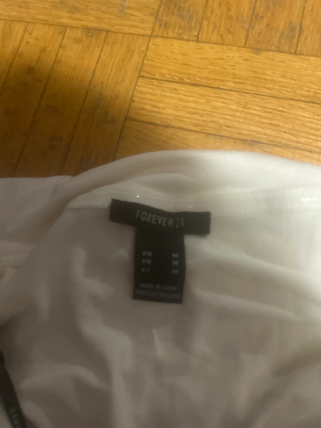 Forever 21 White Ruched Long Sleeve Top - photo 2