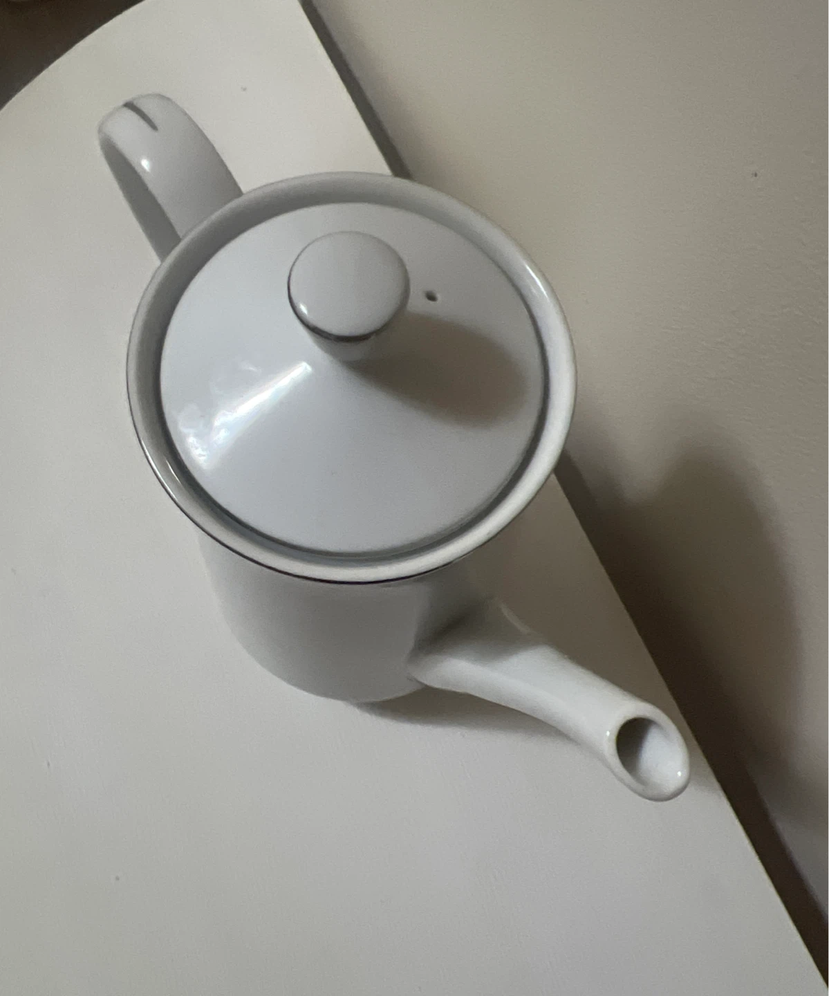 White “Lovelace” Tea/Coffee Pot with Floral Embossing - photo 3